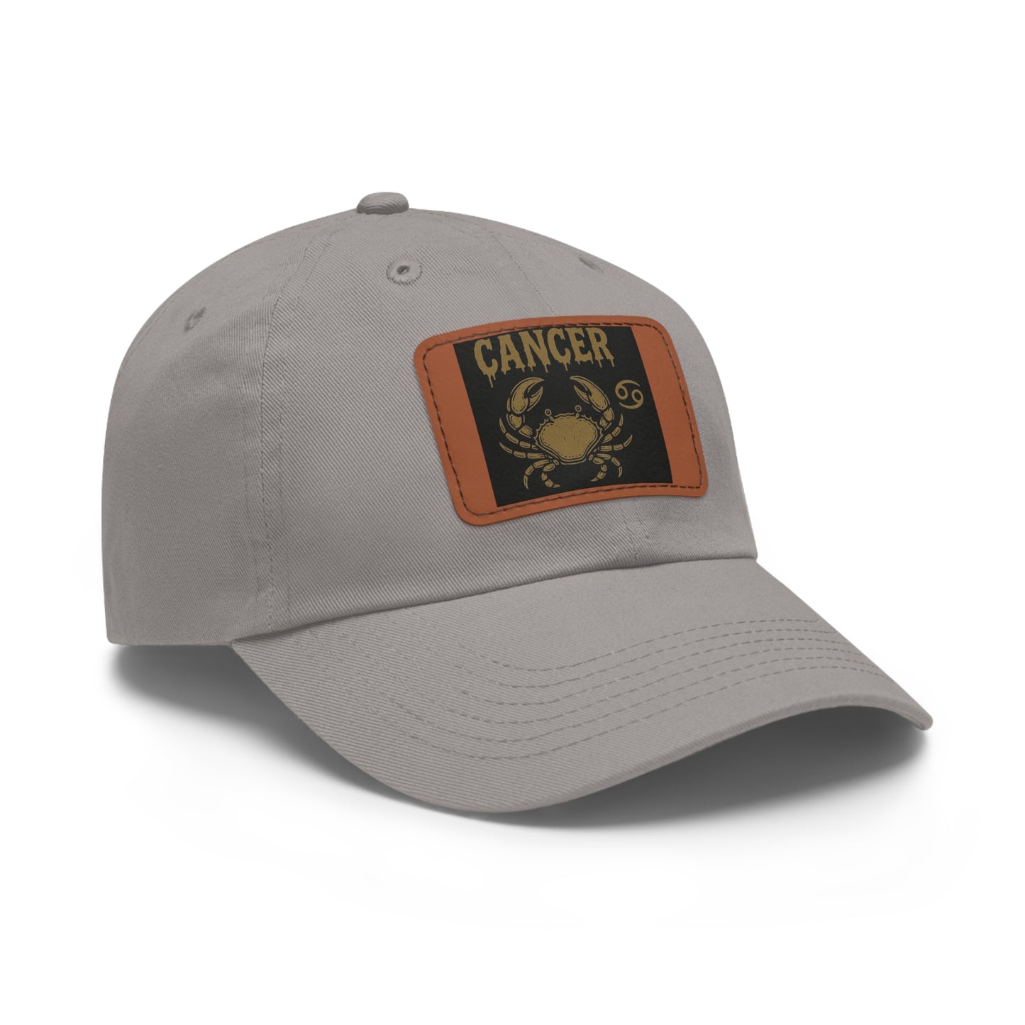 Dad Hat with Leather Patch, Astrology Fashion Hat, Gift for Pisces, Casual Outfit Accessory, Birthday Gift for Him