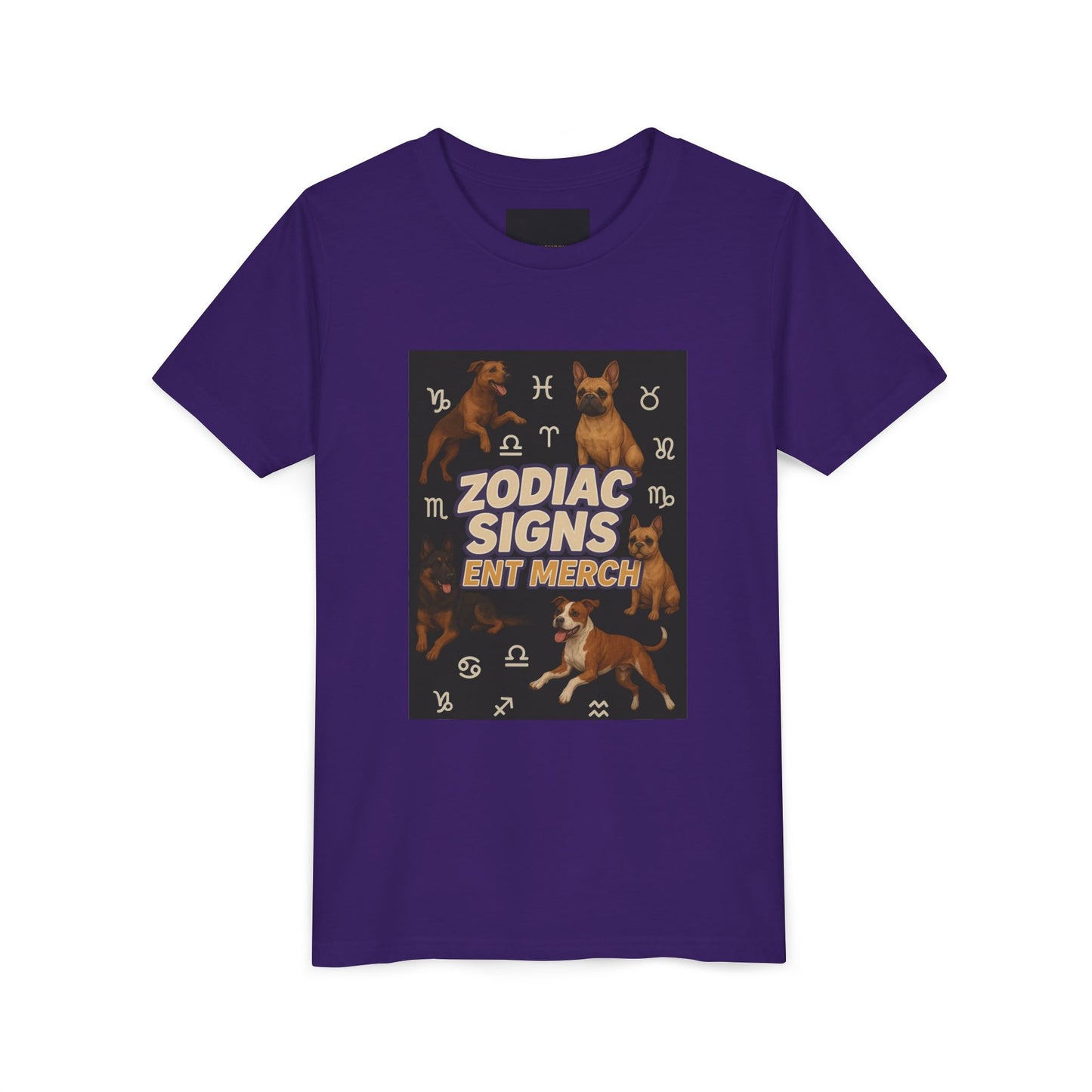 Copy of Gemini Wolf Youth Short Sleeve Tee - Astrology Shirt, Birthday Gift, Zodiac Apparel, Unique Tee for Kids