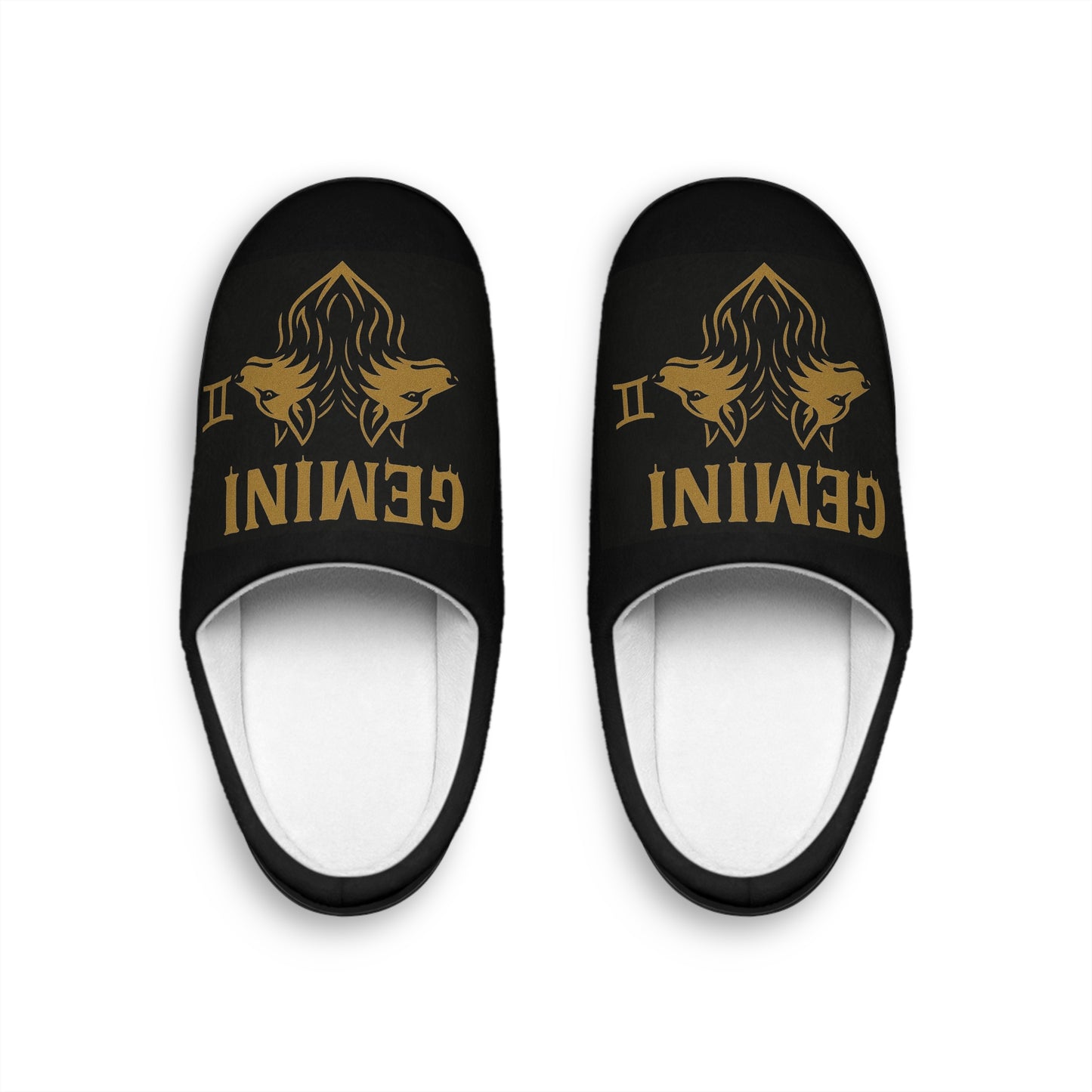 Gemini Slippers Indoor , Personalized Astrology Gifts, Comfortable Lounge Wear, House Shoes for Him, Cozy Slipper Socks