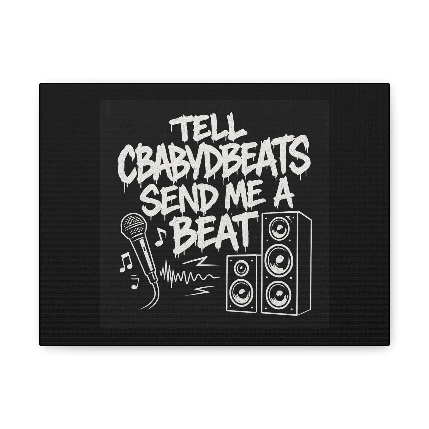 Dripping Text Canvas Wall Art, IDC What They Gotta Say, Motivational Decor, Trendy Home Decor, Bold Statement Piece, Gift for Friends