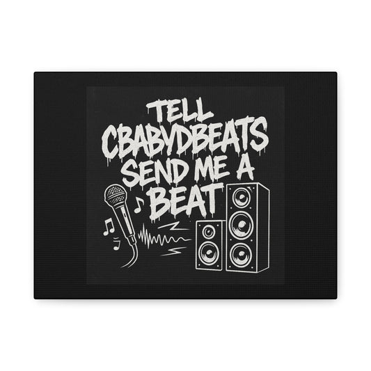 Dripping Text Canvas Wall Art, IDC What They Gotta Say, Motivational Decor, Trendy Home Decor, Bold Statement Piece, Gift for Friends