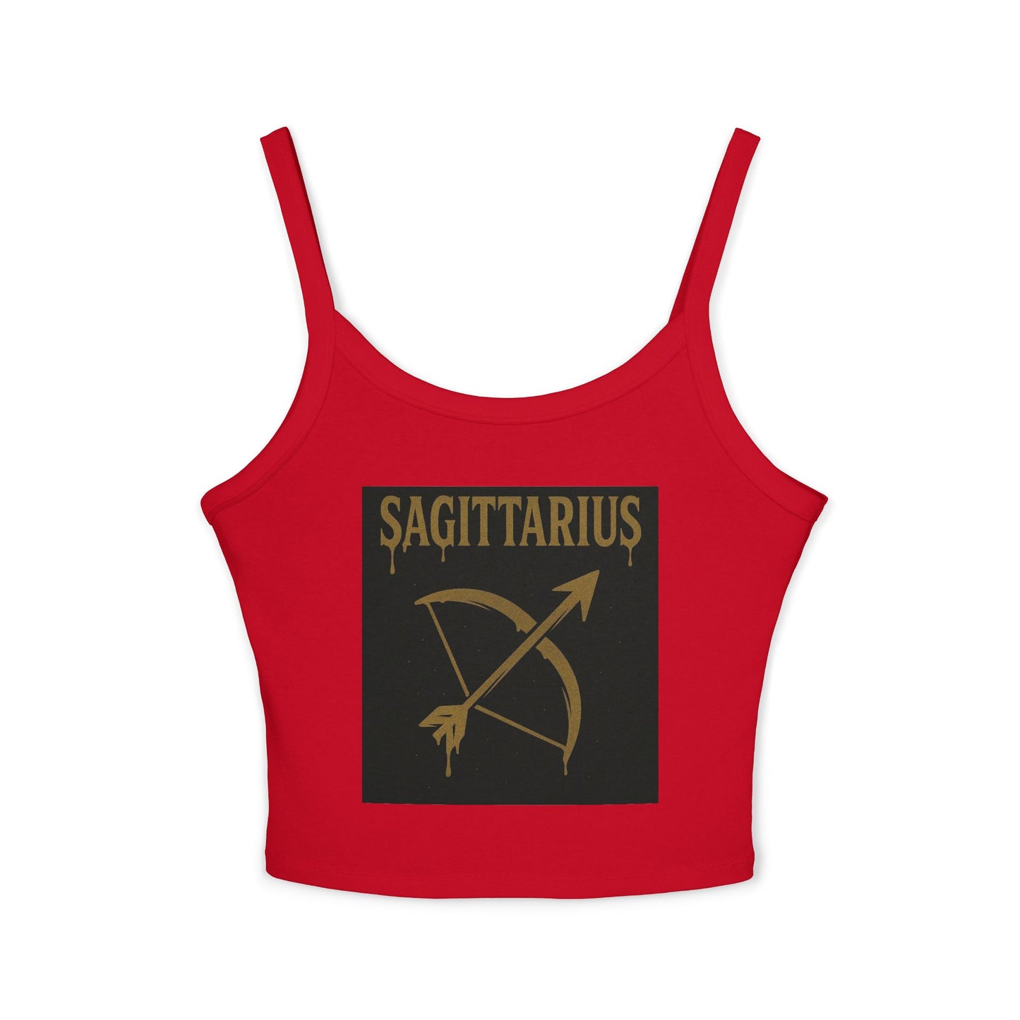 Sagittarius Zodiac Spaghetti Strap Tank Top, Astrology Apparel, Horoscope Gift, Birthday Top, Summer Fashion, Zodiac Sign Clothing