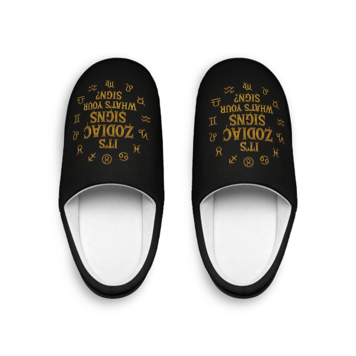 Zodiac Signs Slippers - Cozy Astrology Home Footwear, Perfect Gift for Horoscope Lovers, Relaxation, Birthday, Home