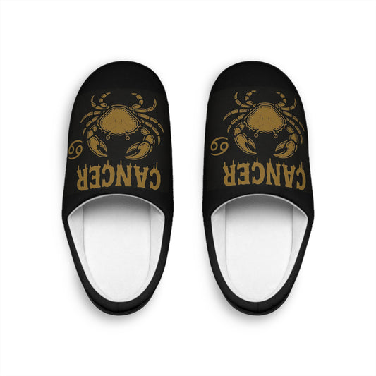 Cancer Slippers Zodiac | Cozy Indoor Footwear, Astrology Gifts, Women's House Shoes, Horoscope Decor