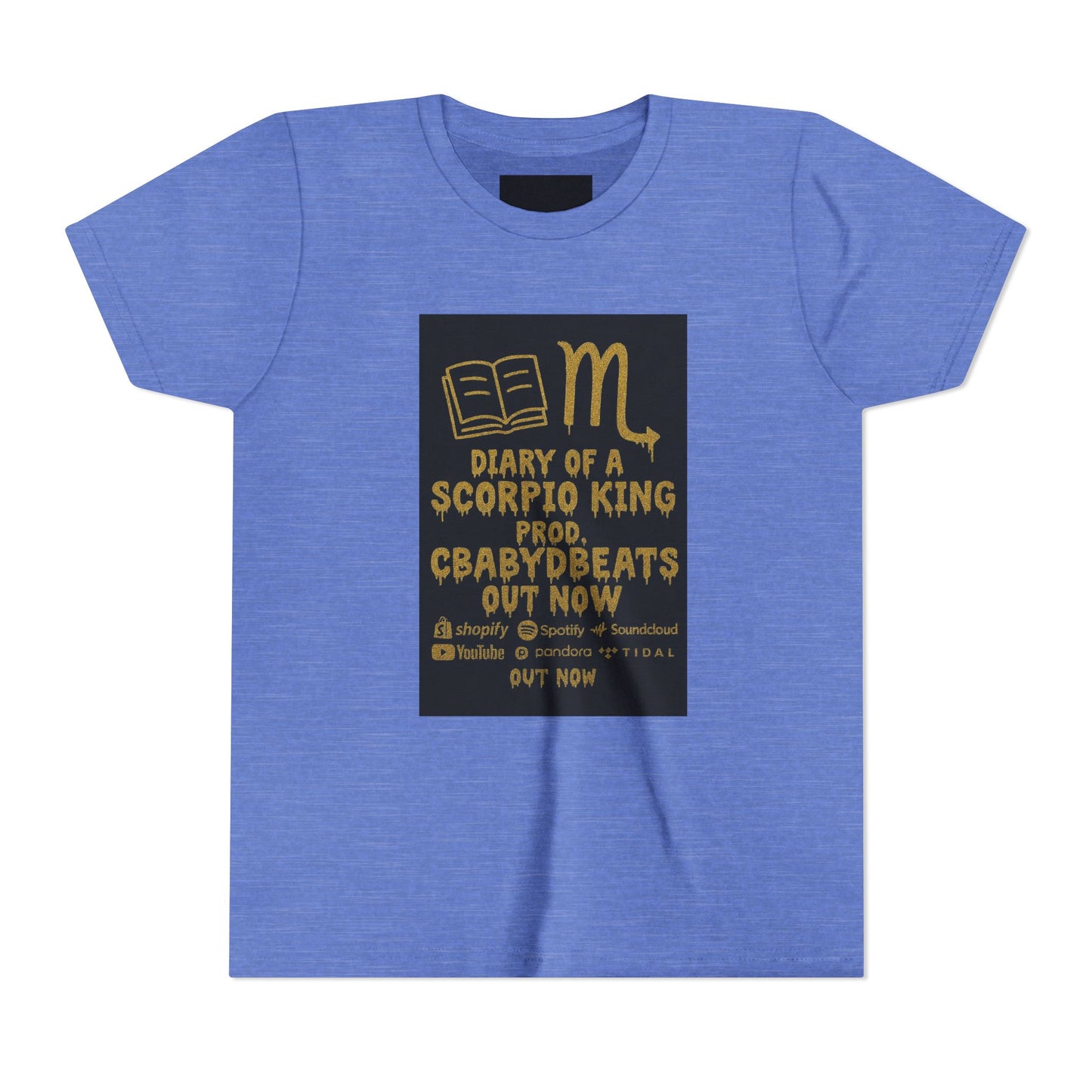 Gemini Wolf Youth Short Sleeve Tee - Astrology Shirt, Birthday Gift, Zodiac Apparel, Unique Tee for Kids