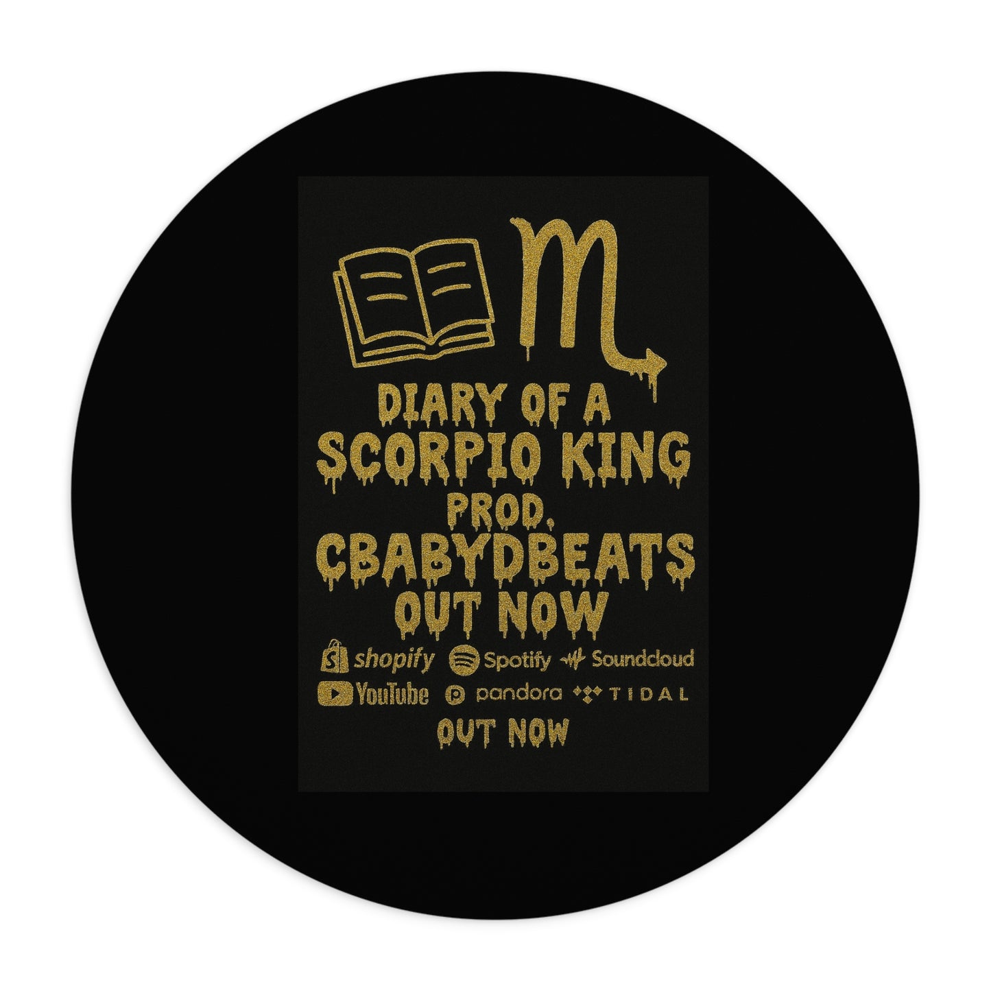 Scorpio King Mouse Pad | Zodiac Gift, Astrology Decor, Gamer Accessory, Office Supplies, Astrology Lover Gift