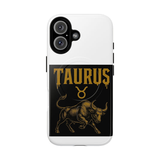 Taurus Zodiac Magnetic Phone Case, Tough Phone Cover for Astrologers, Horoscope Gift, Astrology Accessory, Durable Cell Phone Protector