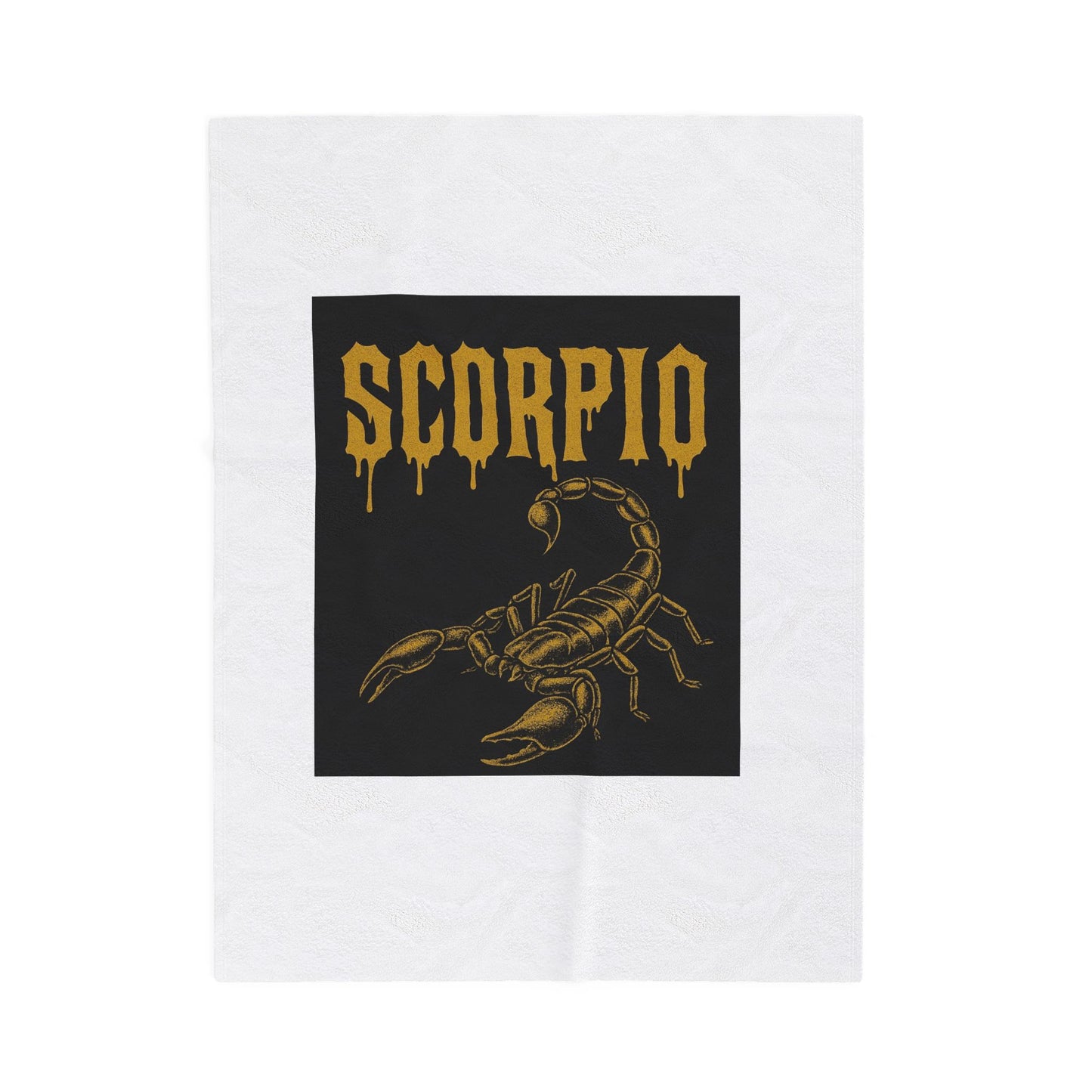 Scorpio Velveteen Plush Blanket | Cozy Zodiac Throw, Astrology Gift, Unique Home Decor, Birthday Gift for Scorpio, Warm & Soft Blanket