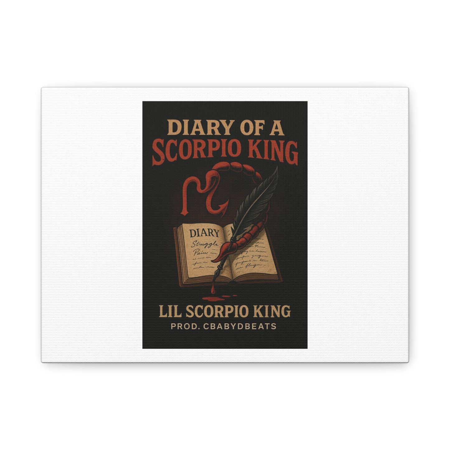 Dripping Text Canvas Wall Art, IDC What They Gotta Say, Motivational Decor, Trendy Home Decor, Bold Statement Piece, Gift for Friends