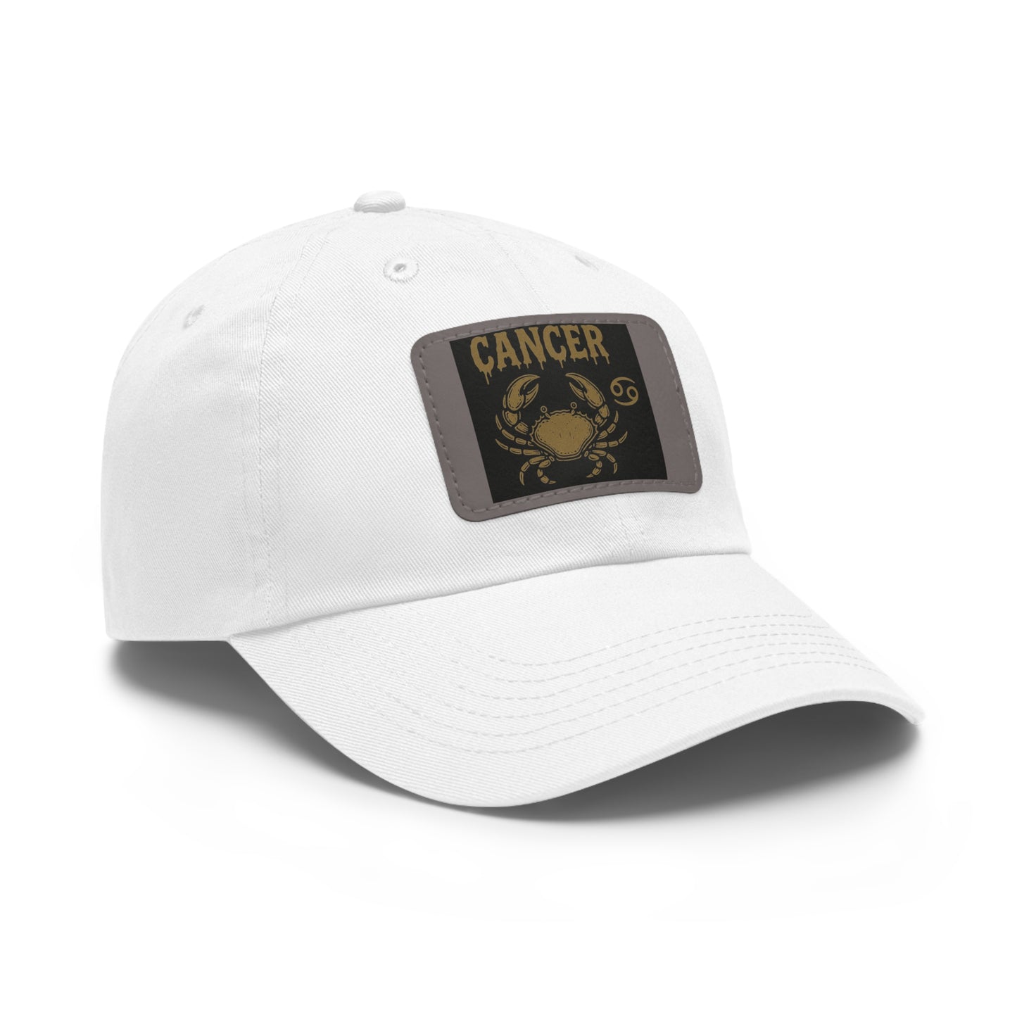 Dad Hat with Leather Patch, Astrology Fashion Hat, Gift for Pisces, Casual Outfit Accessory, Birthday Gift for Him