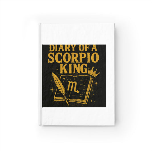 Scorpio King Journal - Diary of a Scorpio King, Astrology Journal, Personalized Gift, Zodiac Notebook, Halloween Gift