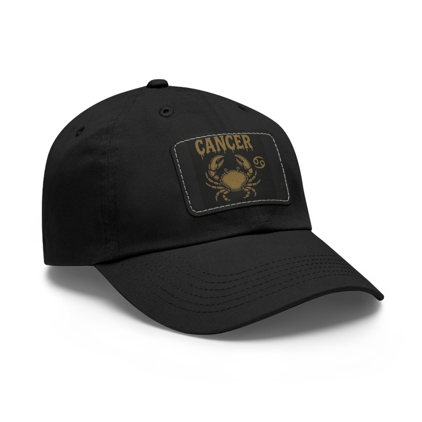 Dad Hat with Leather Patch, Astrology Fashion Hat, Gift for Pisces, Casual Outfit Accessory, Birthday Gift for Him