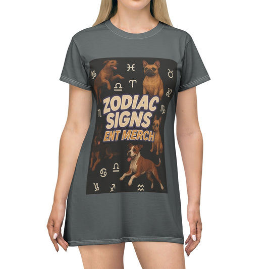 Music Vibes Graphic T-Shirt Dress, Casual Summer Dress, Women’s Lounge Wear, Gift for Music Lovers, Festival Outfit