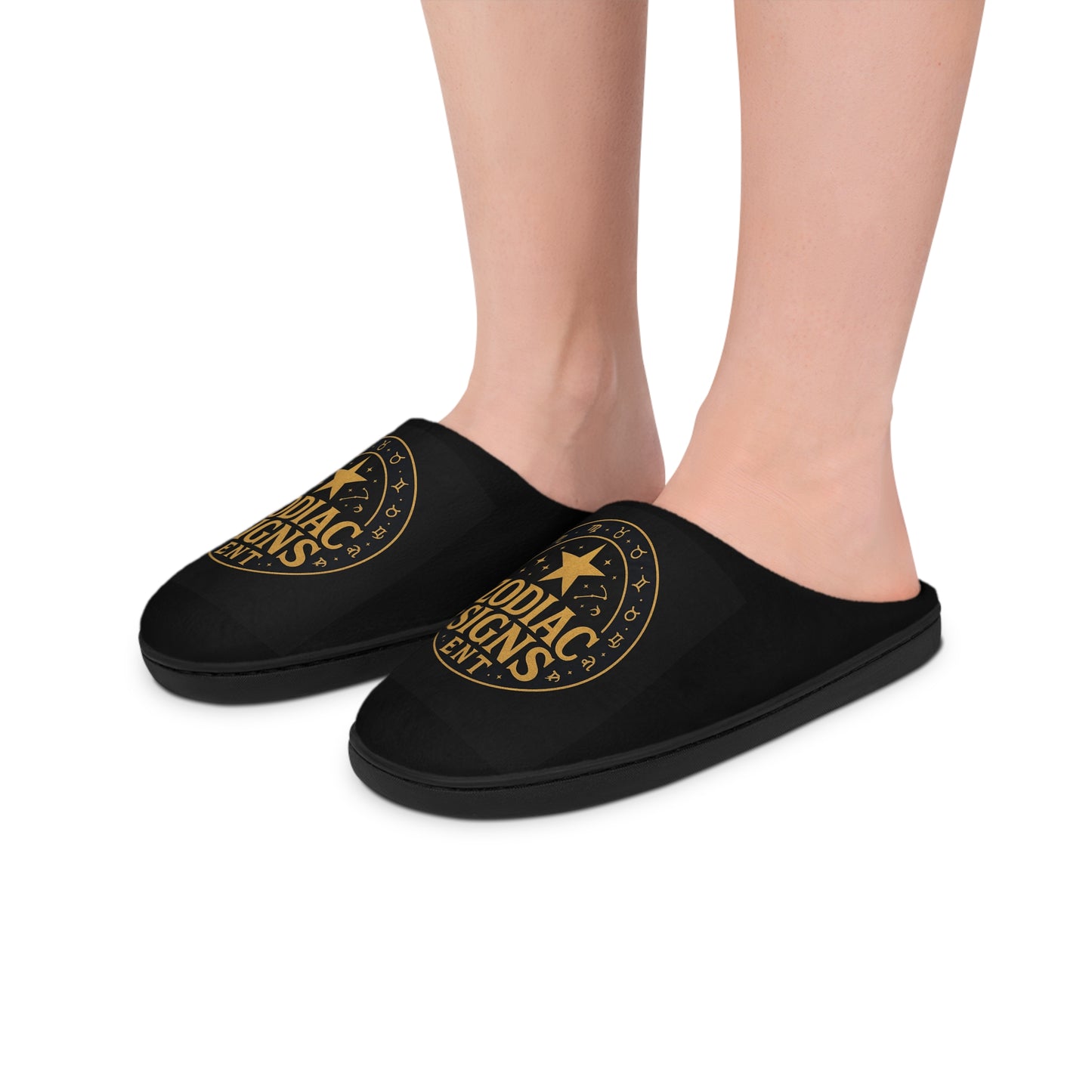 Zodiac Signs Ent Merch Slippers for Men | Perfect Gift for Astrology Lovers, Indoor Slippers, Personalized Footwear, Home Comfort