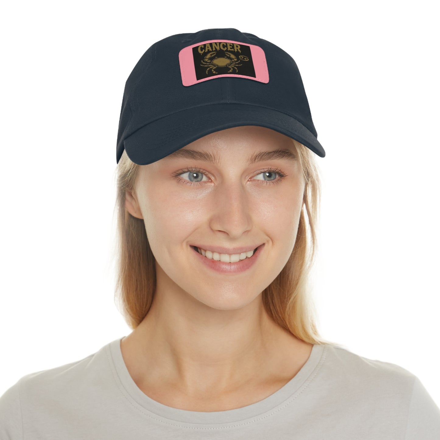 Dad Hat with Leather Patch, Astrology Fashion Hat, Gift for Pisces, Casual Outfit Accessory, Birthday Gift for Him
