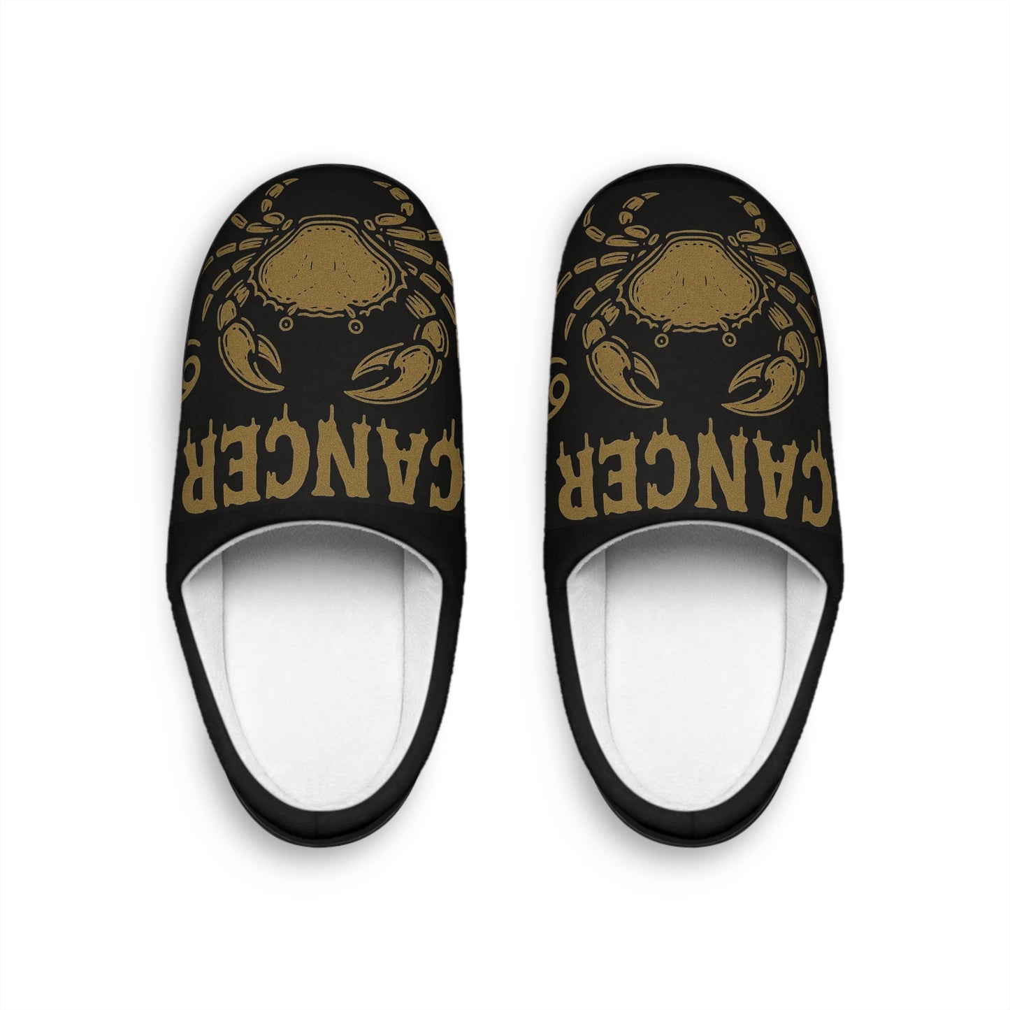 Cancer Slippers, Comfortable Cozy Footwear, Unique Indoor Shoes, Perfect Gift for Him, Home Essentials