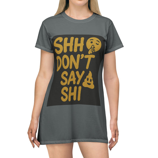 Music Vibes Graphic T-Shirt Dress, Casual Summer Dress, Women’s Lounge Wear, Gift for Music Lovers, Festival Outfit