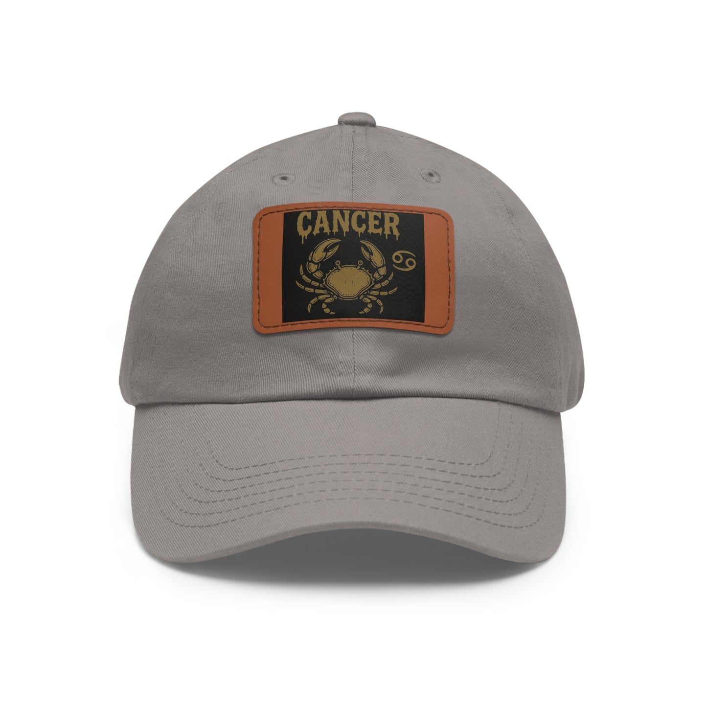 Dad Hat with Leather Patch, Astrology Fashion Hat, Gift for Pisces, Casual Outfit Accessory, Birthday Gift for Him