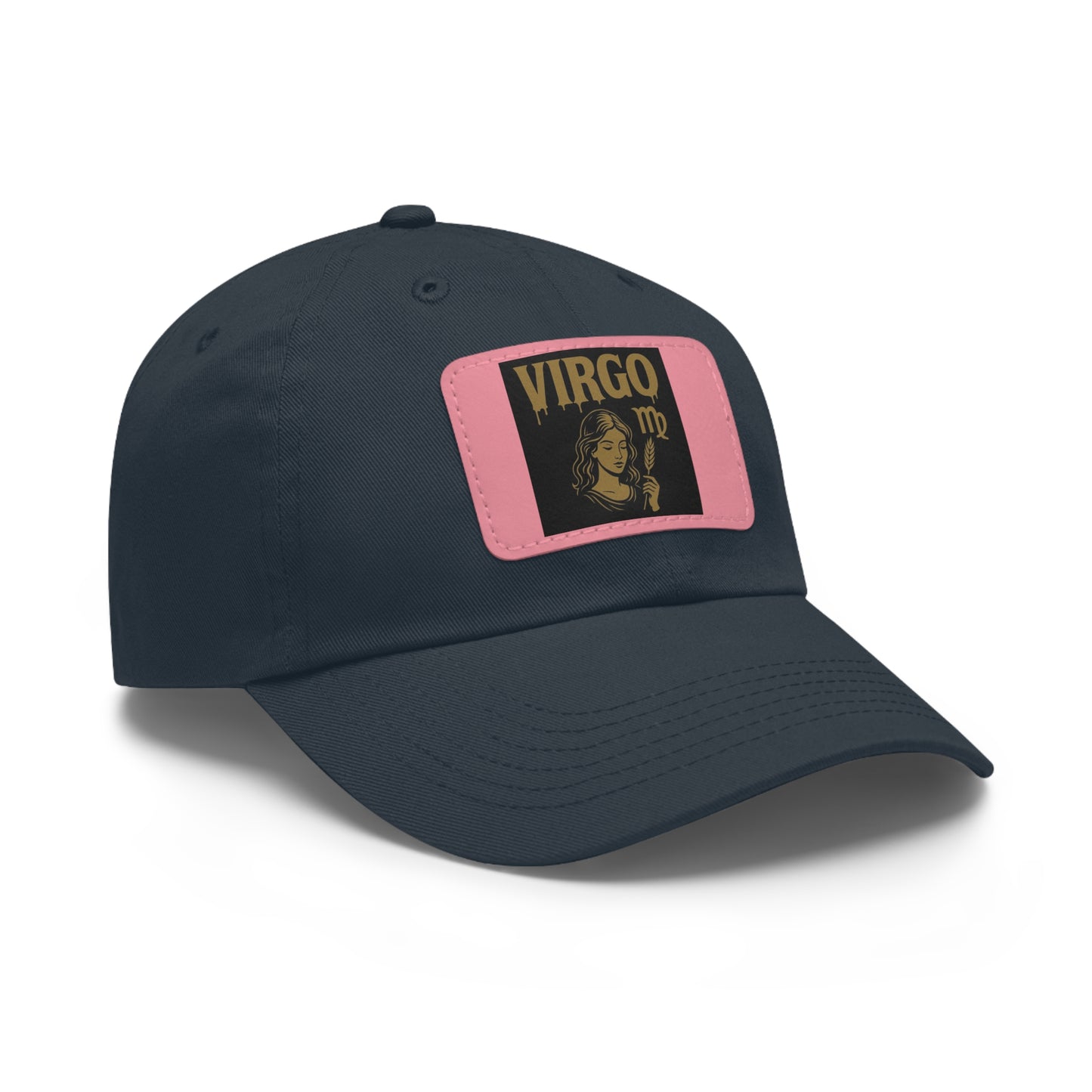 Dad Hat with Leather Patch, Astrology Fashion Hat, Gift for Pisces, Casual Outfit Accessory, Birthday Gift for Him