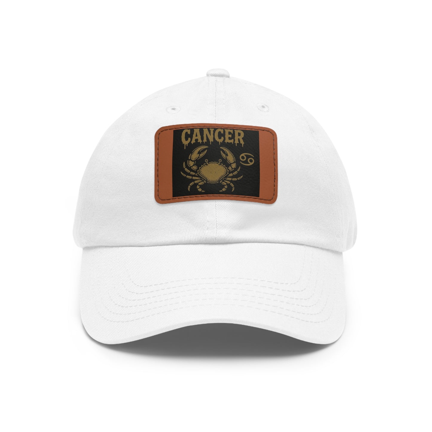 Dad Hat with Leather Patch, Astrology Fashion Hat, Gift for Pisces, Casual Outfit Accessory, Birthday Gift for Him