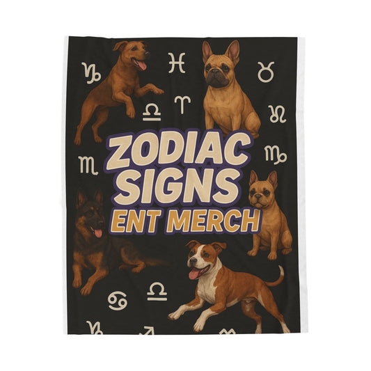 Scorpio Velveteen Plush Blanket | Cozy Zodiac Throw, Astrology Gift, Unique Home Decor, Birthday Gift for Scorpio, Warm & Soft Blanket