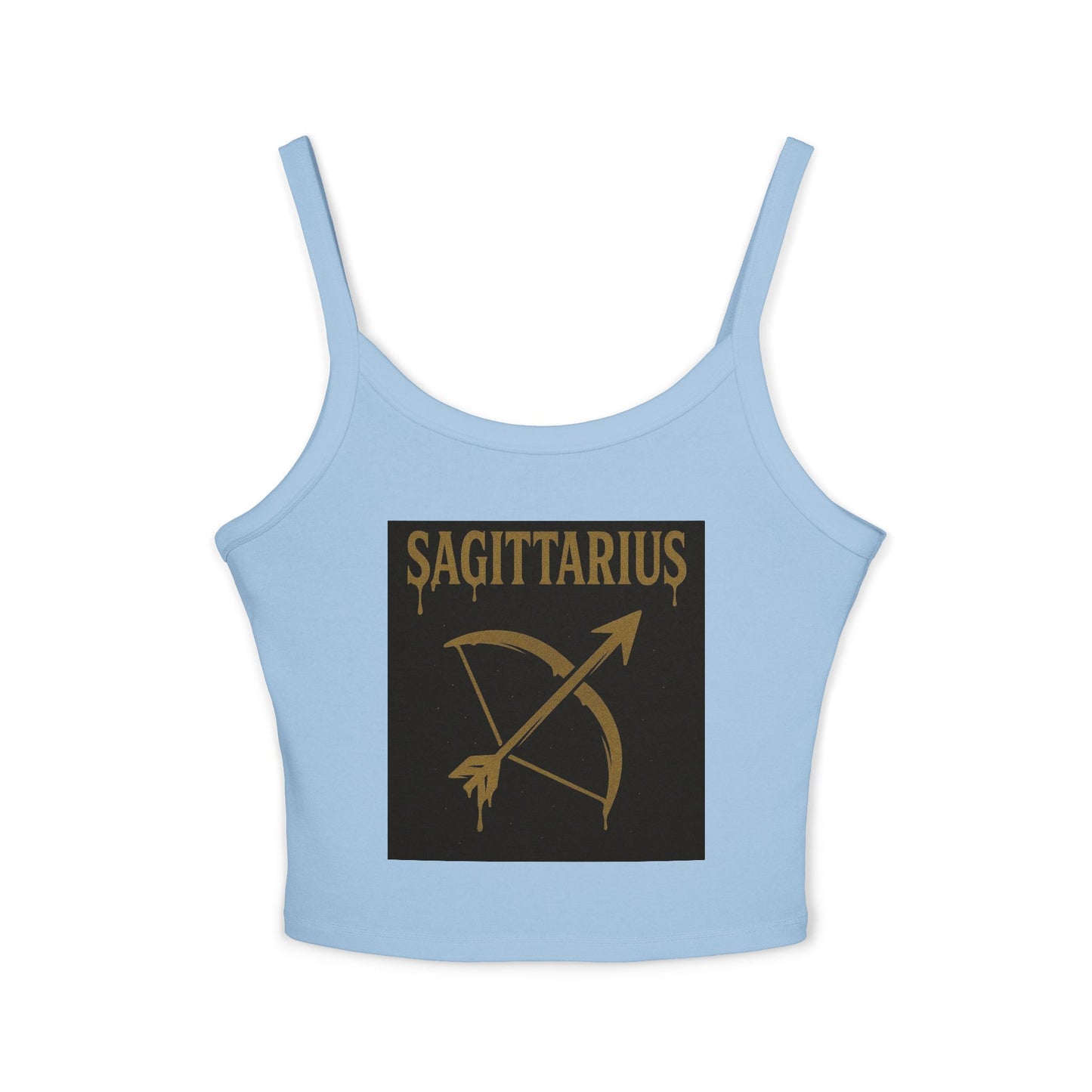 Sagittarius Zodiac Spaghetti Strap Tank Top, Astrology Apparel, Horoscope Gift, Birthday Top, Summer Fashion, Zodiac Sign Clothing