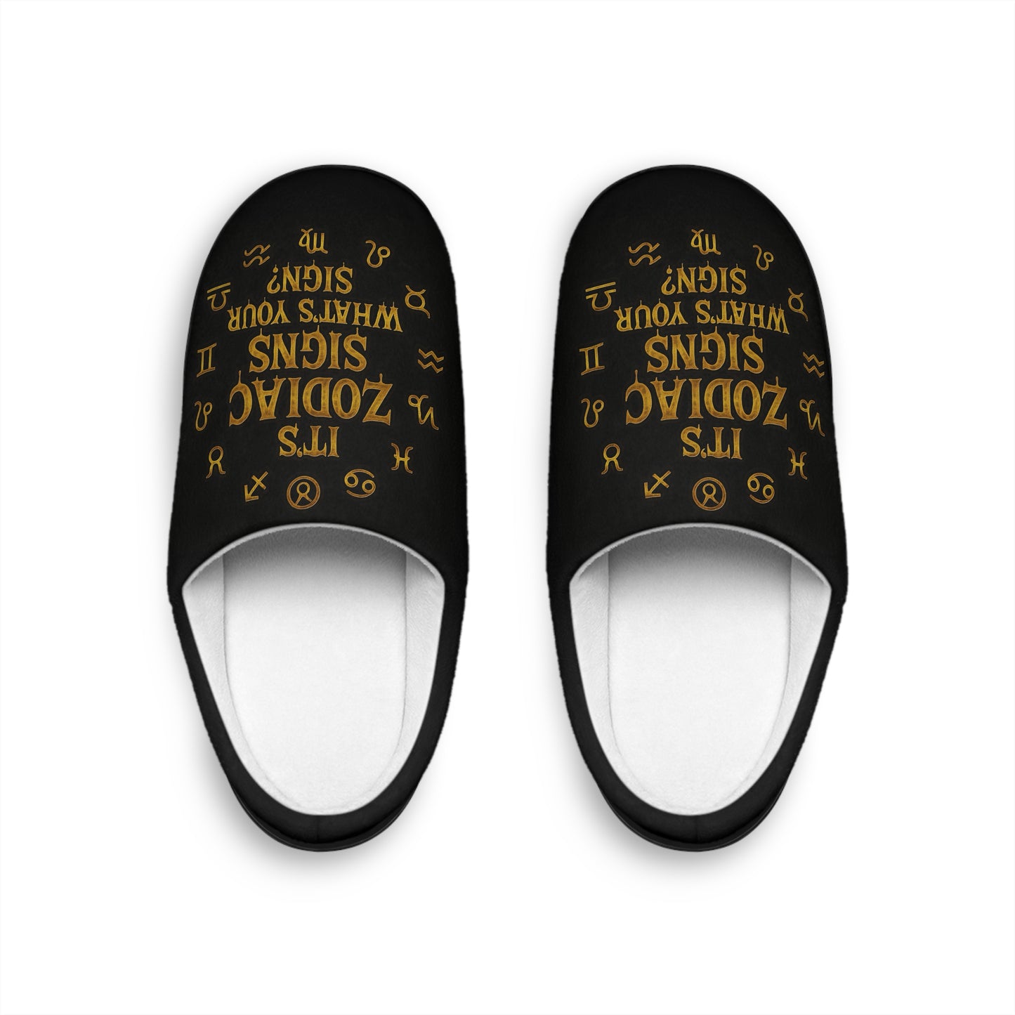 Zodiac Signs Slippers Indoor , Astrology Cozy Footwear, Horoscope Gift, Relaxing Home Slippers, Perfect for Zodiac Lovers
