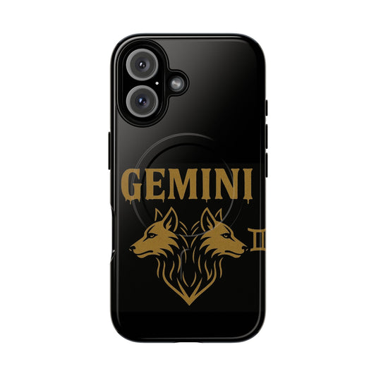 Gemini Zodiac Magnetic Phone Case, Tough Phone Cover for Astrologers, Horoscope Gift, Astrology Accessory, Durable Cell Phone Protector