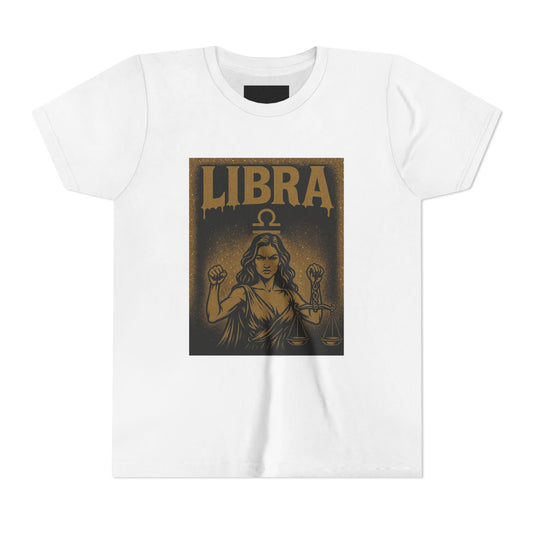 Gemini Wolf Youth Short Sleeve Tee - Astrology Shirt, Birthday Gift, Zodiac Apparel, Unique Tee for Kids