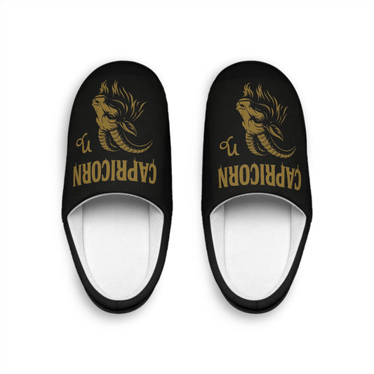 Capricorn Slippers Men's Indoor | Cozy Zodiac House Shoes, Astrology Gift for Him, Birthday, Christmas, Relaxation, Home Comfort