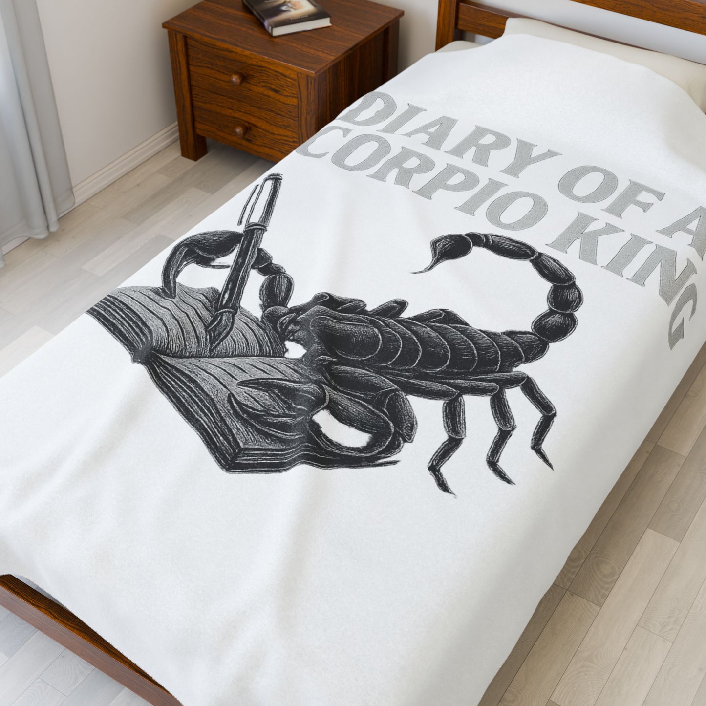 scorpio Velveteen Plush Blanket | Cozy Zodiac Throw, Astrology Gift, Unique Home Decor, Birthday Gift for Scorpio, Warm & Soft Blanket