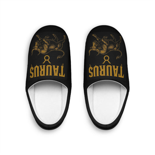 Taurus Slippers for Men's Indoor , Zodiac Sign Slippers, Astrology Gifts, Comfortable Home Footwear, Cozy House Shoes for Men