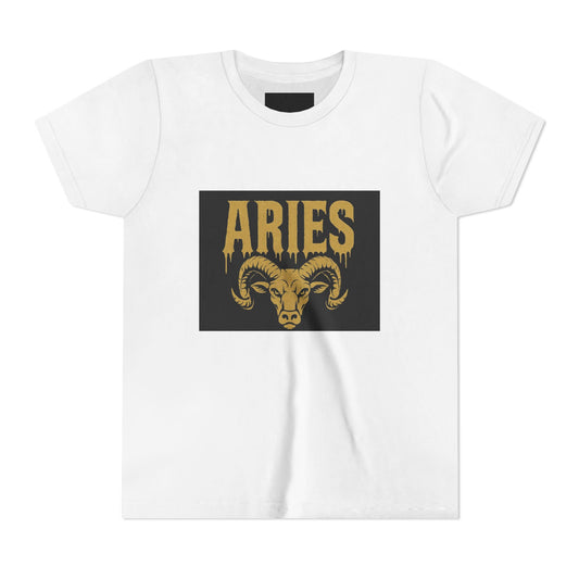 Gemini Wolf Youth Short Sleeve Tee - Astrology Shirt, Birthday Gift, Zodiac Apparel, Unique Tee for Kids