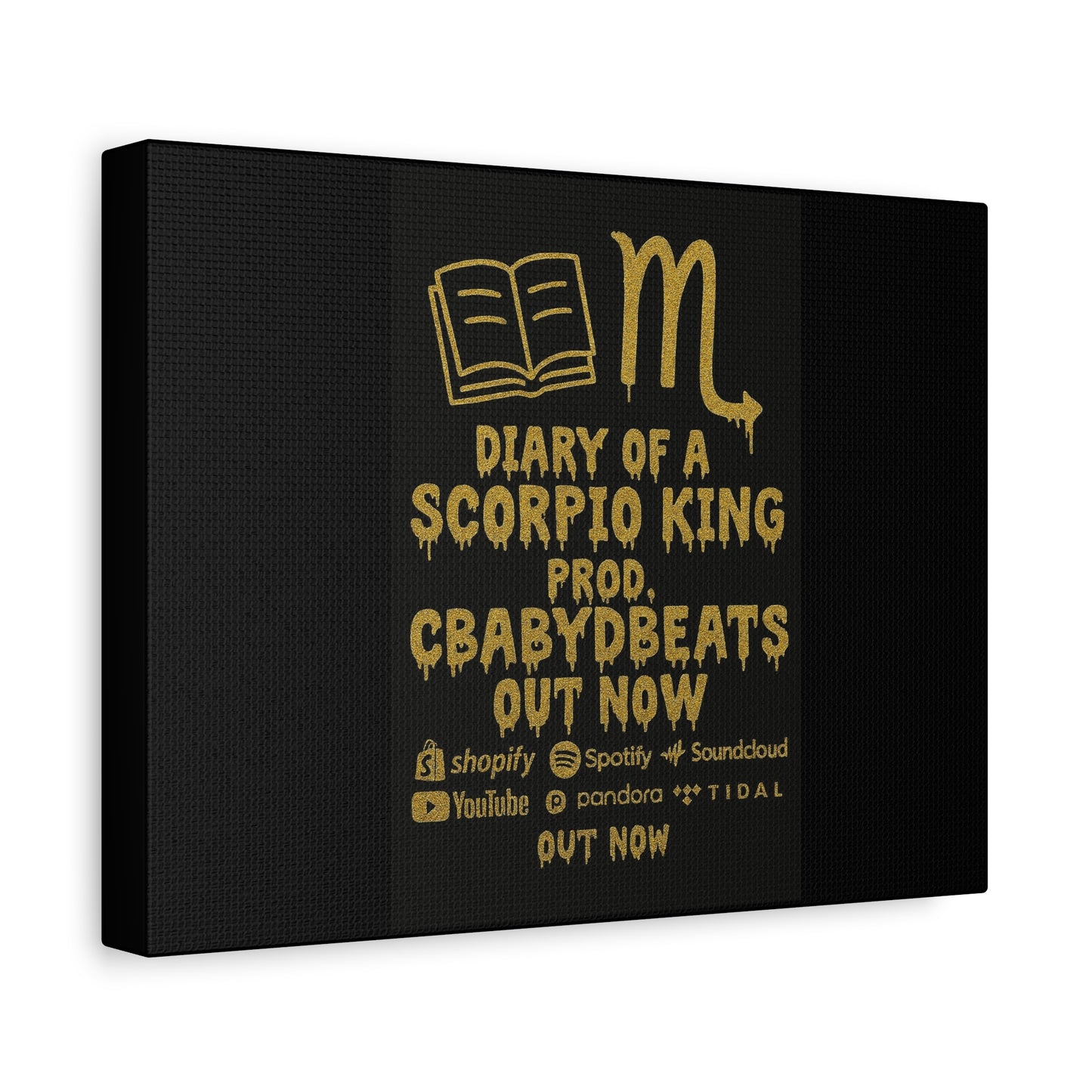 Dripping Text Canvas Wall Art, IDC What They Gotta Say, Motivational Decor, Trendy Home Decor, Bold Statement Piece, Gift for Friends