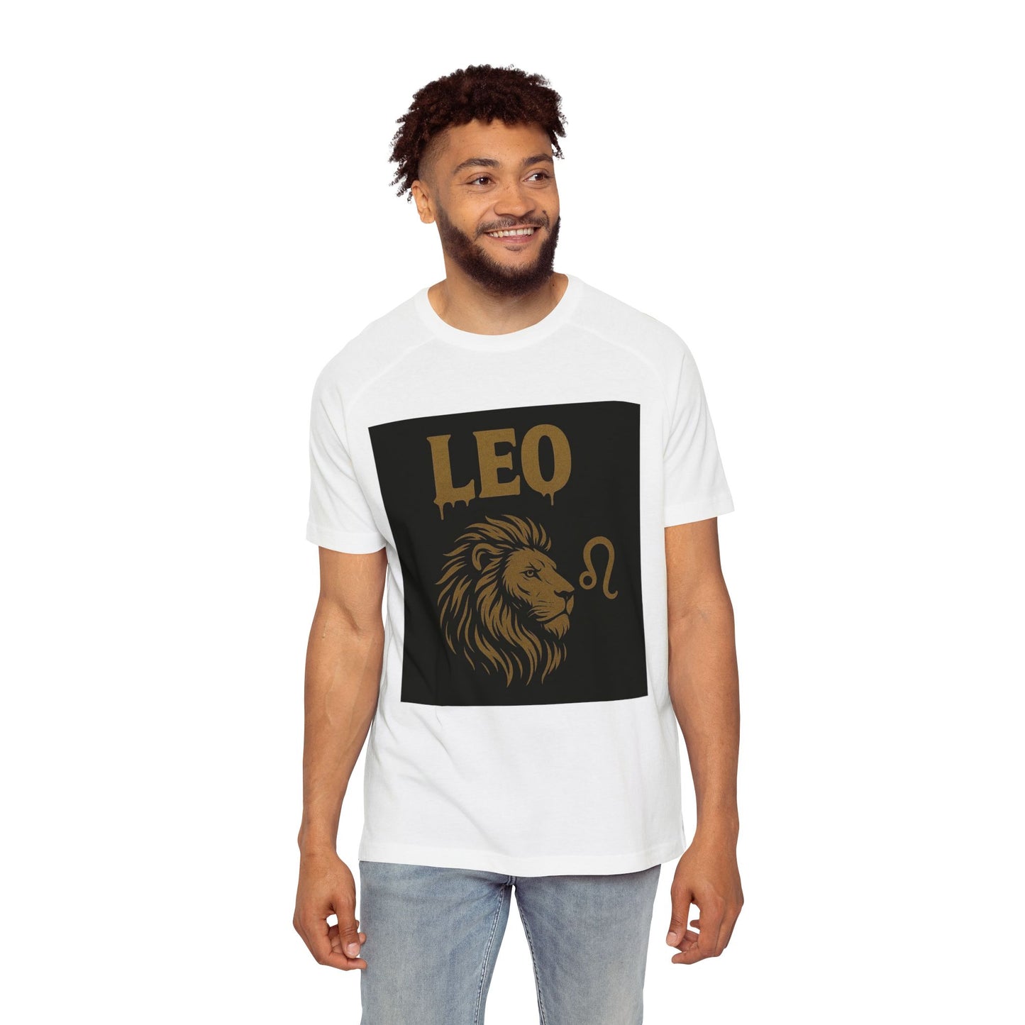 Leo Zodiac Sign Men's Raglan T-Shirt, Astrology Tee, Horoscope Apparel, Gift for Astrology Lovers, Star Sign Shirt