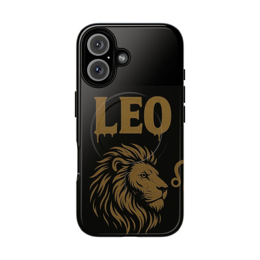 Leo Zodiac Magnetic Phone Case, Tough Phone Cover for Astrologers, Horoscope Gift, Astrology Accessory, Durable Cell Phone Protector