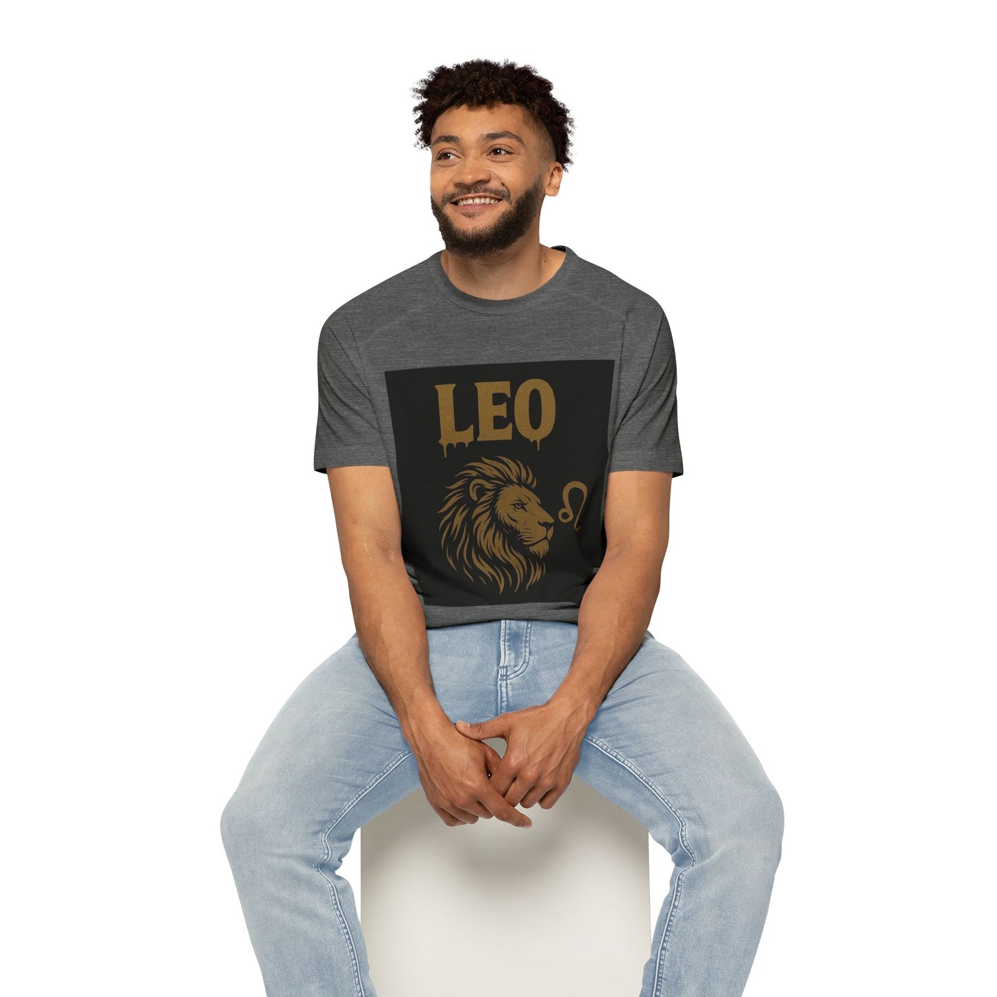Leo Zodiac Sign Men's Raglan T-Shirt, Astrology Tee, Horoscope Apparel, Gift for Astrology Lovers, Star Sign Shirt