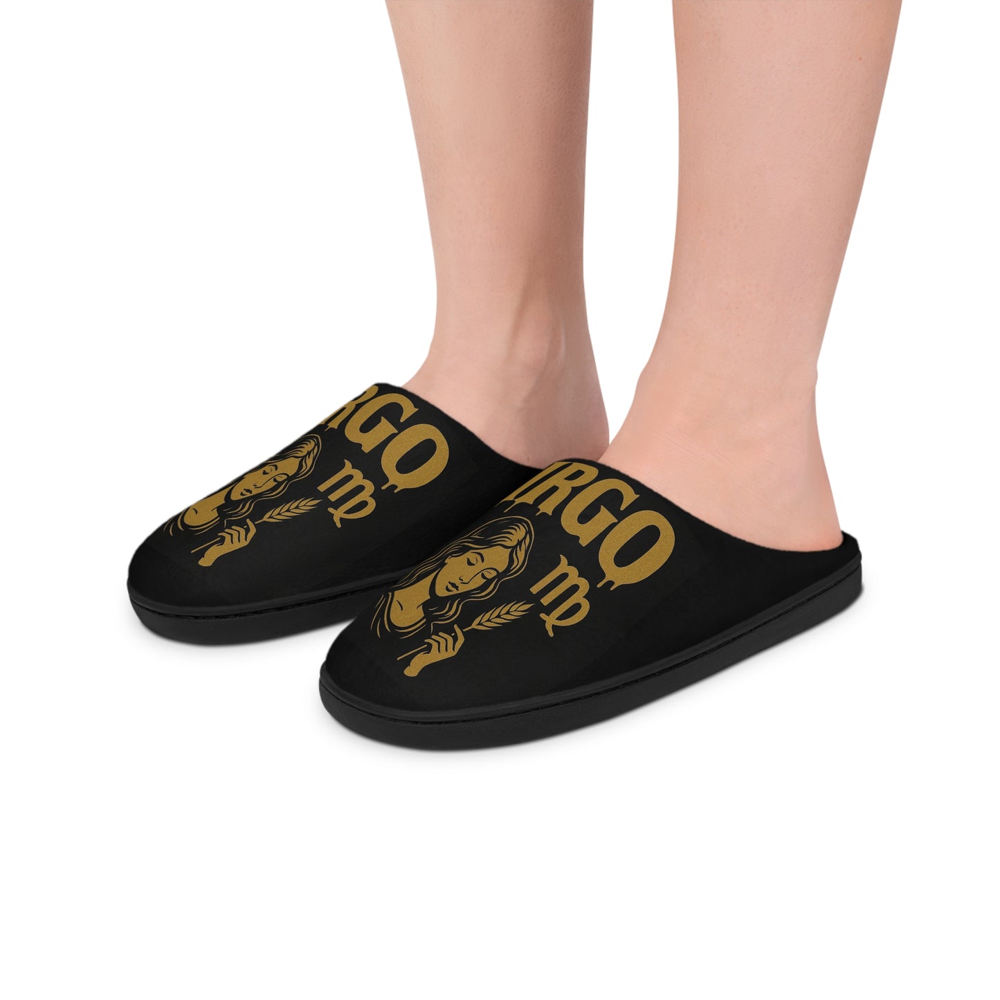 Virgo Slippers Zodiac Women's Indoor , Astrological Gifts, Cozy Home Footwear, Astrology Slippers, Zodiac Sign Slippers
