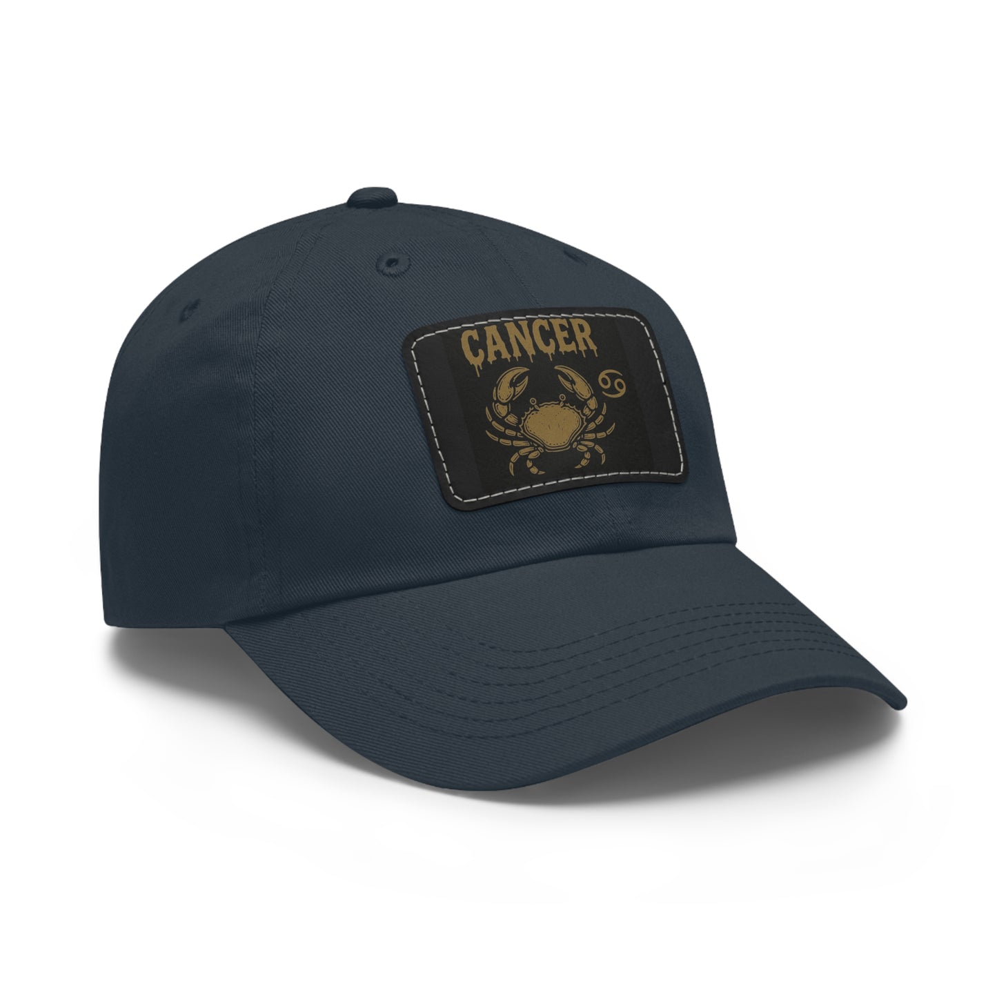 Dad Hat with Leather Patch, Astrology Fashion Hat, Gift for Pisces, Casual Outfit Accessory, Birthday Gift for Him