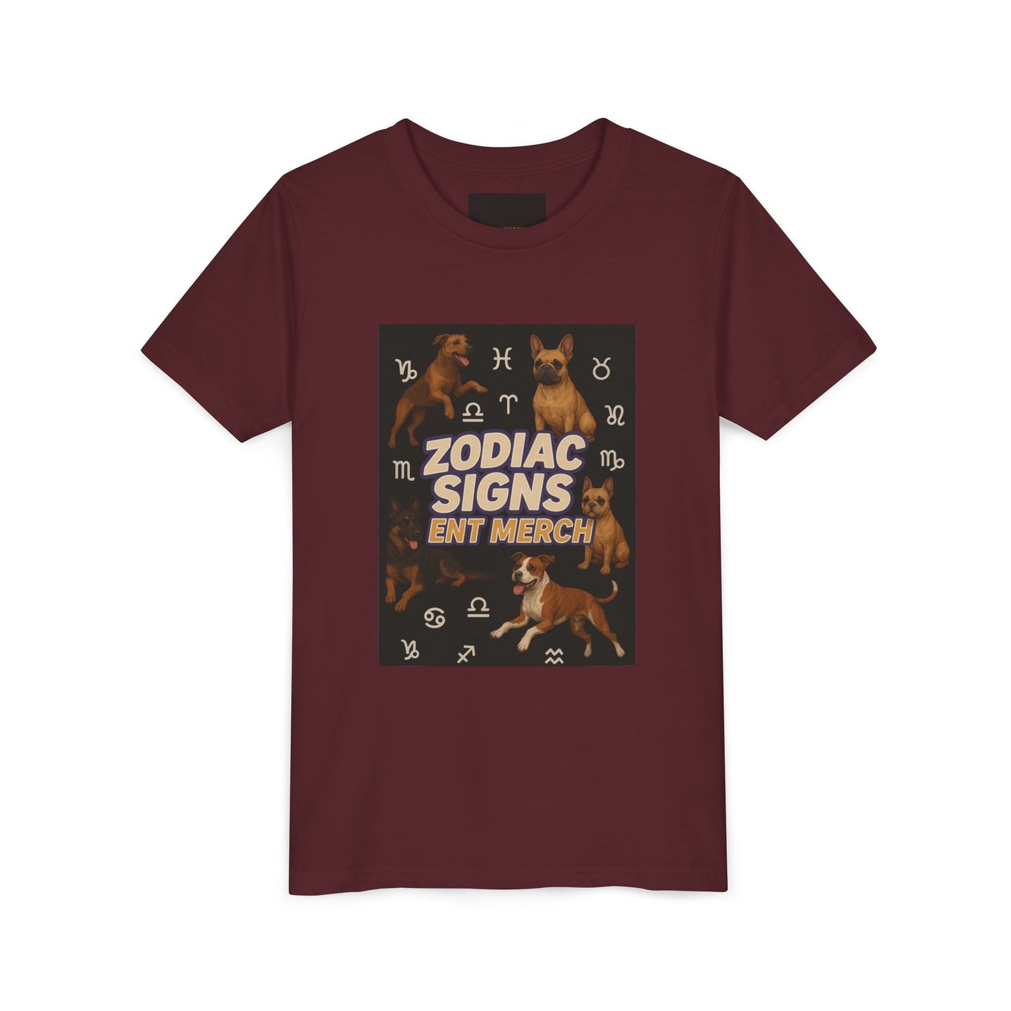 Copy of Gemini Wolf Youth Short Sleeve Tee - Astrology Shirt, Birthday Gift, Zodiac Apparel, Unique Tee for Kids