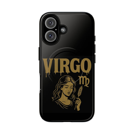 Virgo Zodiac Magnetic Phone Case, Tough Phone Cover for Astrologers, Horoscope Gift, Astrology Accessory, Durable Cell Phone Protector