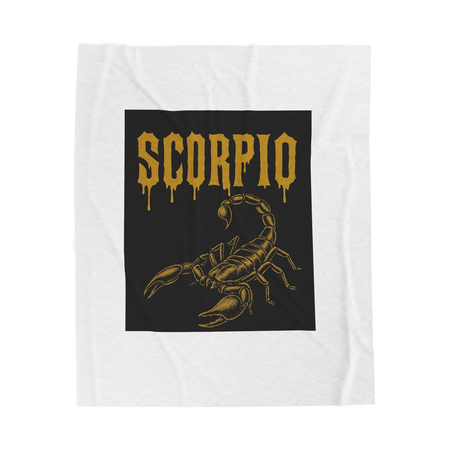 Scorpio Velveteen Plush Blanket | Cozy Zodiac Throw, Astrology Gift, Unique Home Decor, Birthday Gift for Scorpio, Warm & Soft Blanket