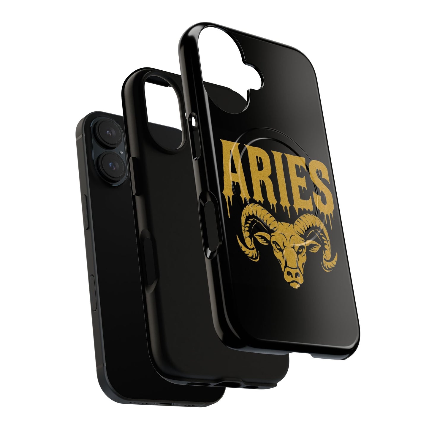 ARIES  Zodiac Magnetic Phone Case, Tough Phone Cover for Astrologers, Horoscope Gift, Astrology Accessory, Durable Cell Phone Protector