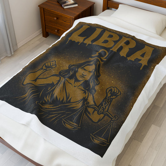 Scorpio Velveteen Plush Blanket | Cozy Zodiac Throw, Astrology Gift, Unique Home Decor, Birthday Gift for Scorpio, Warm & Soft Blanket