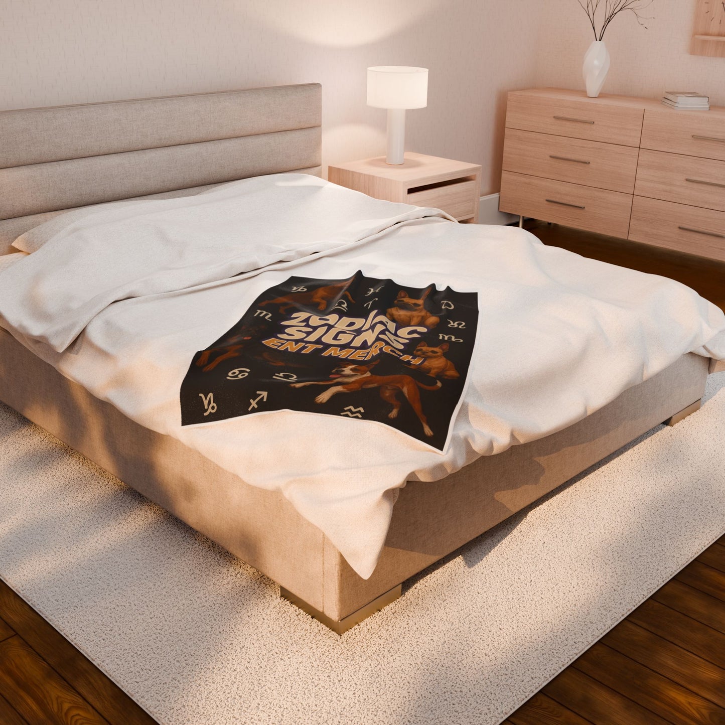 Scorpio Velveteen Plush Blanket | Cozy Zodiac Throw, Astrology Gift, Unique Home Decor, Birthday Gift for Scorpio, Warm & Soft Blanket