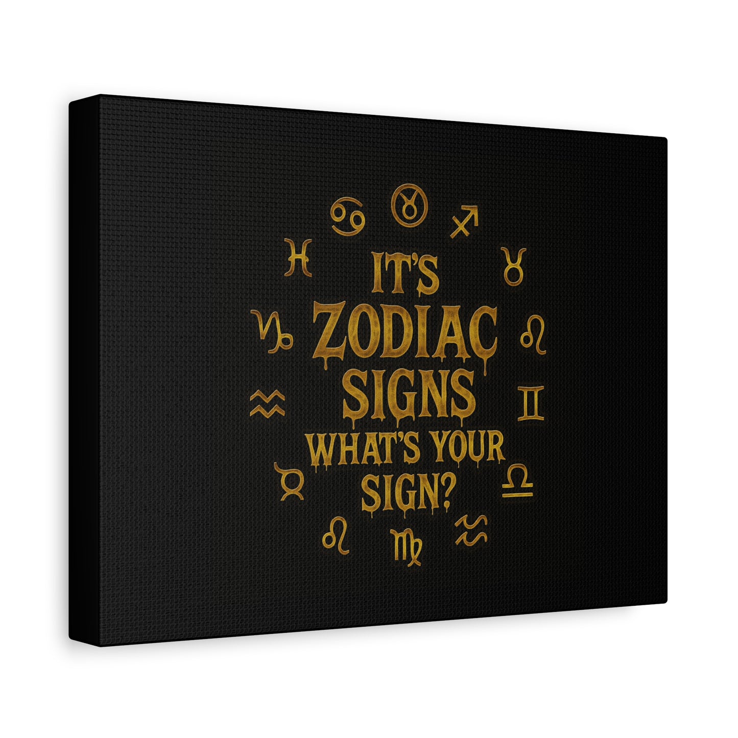 Dripping Text Canvas Wall Art, IDC What They Gotta Say, Motivational Decor, Trendy Home Decor, Bold Statement Piece, Gift for Friends