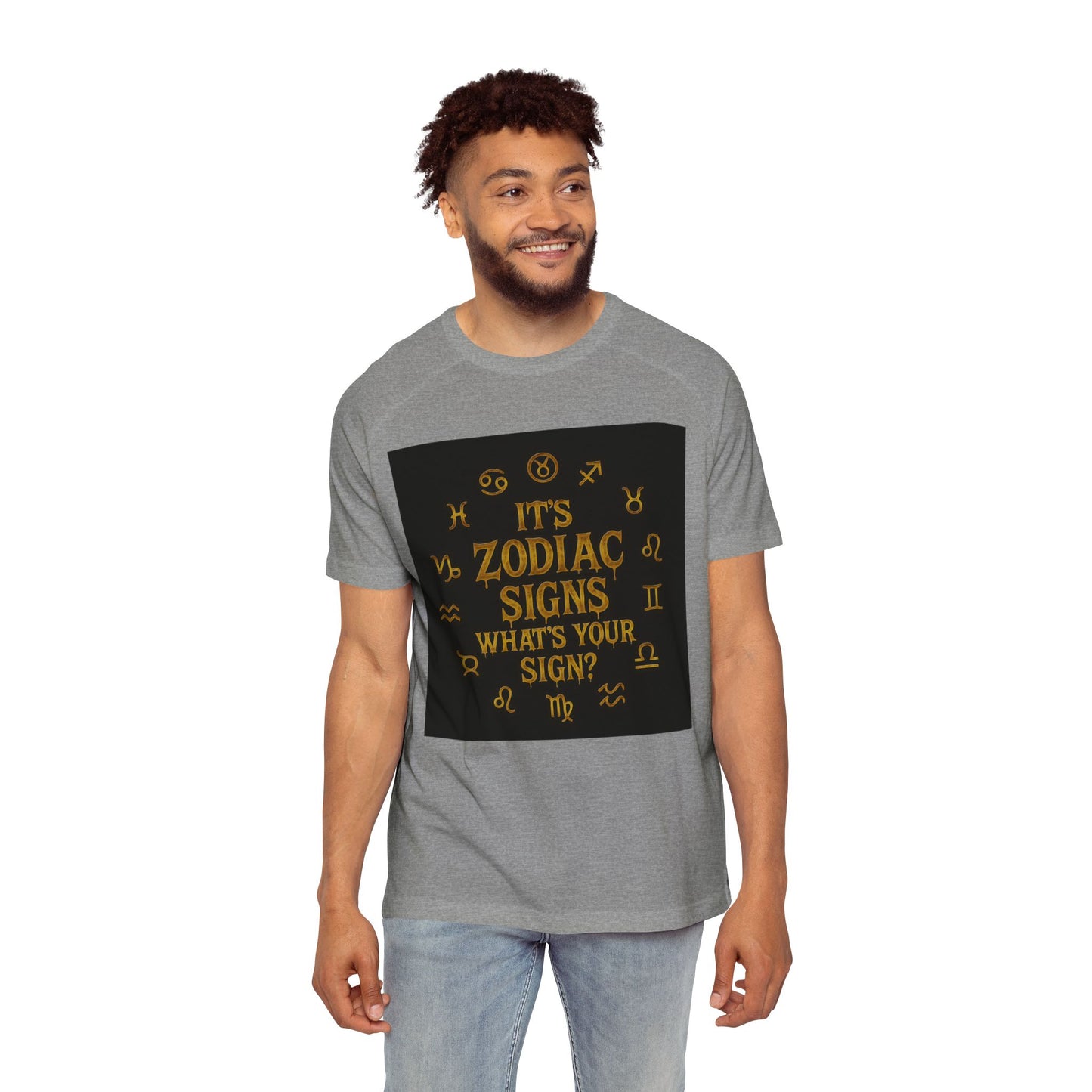 Zodiac Sign Men's Raglan T-Shirt, Astrology Tee, Horoscope Apparel, Gift for Astrology Lovers, Star Sign Shirt