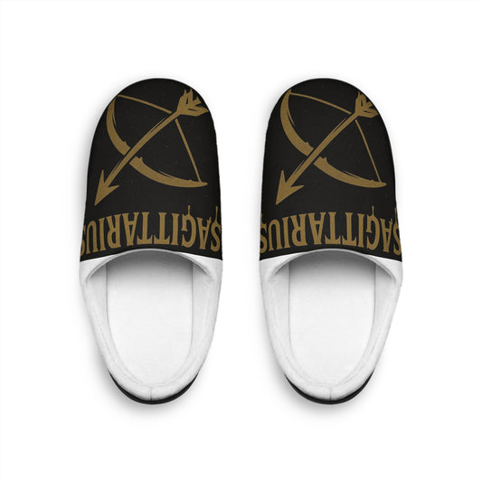 Saggitarius Indoor Slippers with Bold Aries Design, Cozy House Shoes, Gift for Aries Season, Birthday Slippers, Unique Zodiac Gift