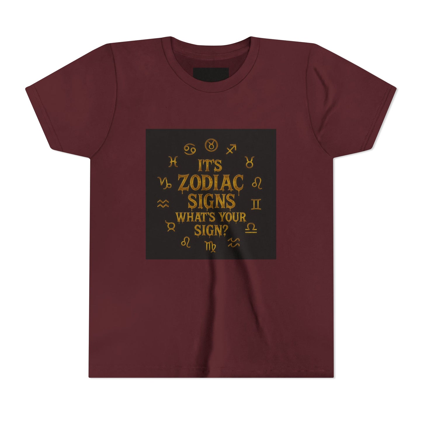 Gemini Wolf Youth Short Sleeve Tee - Astrology Shirt, Birthday Gift, Zodiac Apparel, Unique Tee for Kids