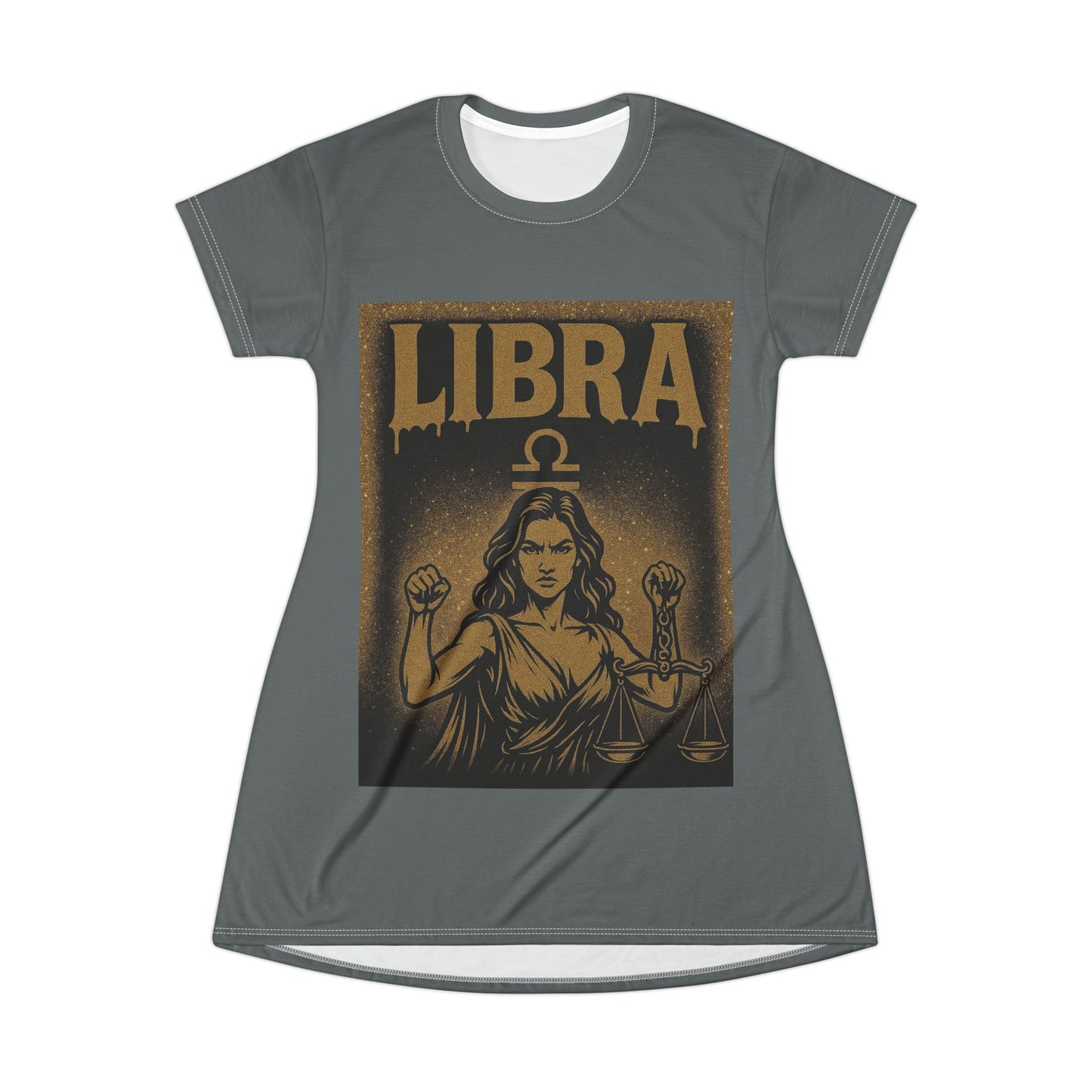 Music Vibes Graphic T-Shirt Dress, Casual Summer Dress, Women’s Lounge Wear, Gift for Music Lovers, Festival Outfit